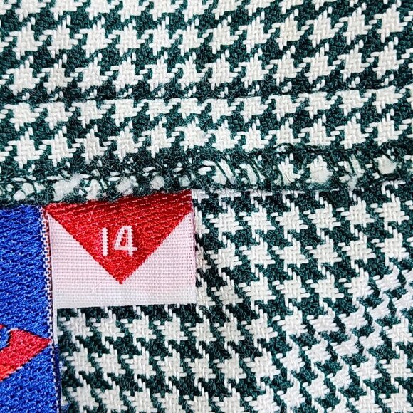 Tail Womens Size 14 Green Houndstooth Golf Shorts With Wailea Maui Embroidery - Picture 4 of 11